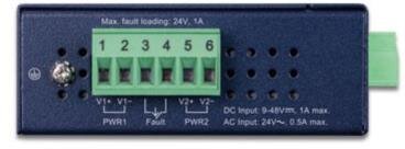IP30 Industrial 1-Port RS232/RS422/RS485 Modbus Gateway w/ 1-Port 100BASE-FX SFP