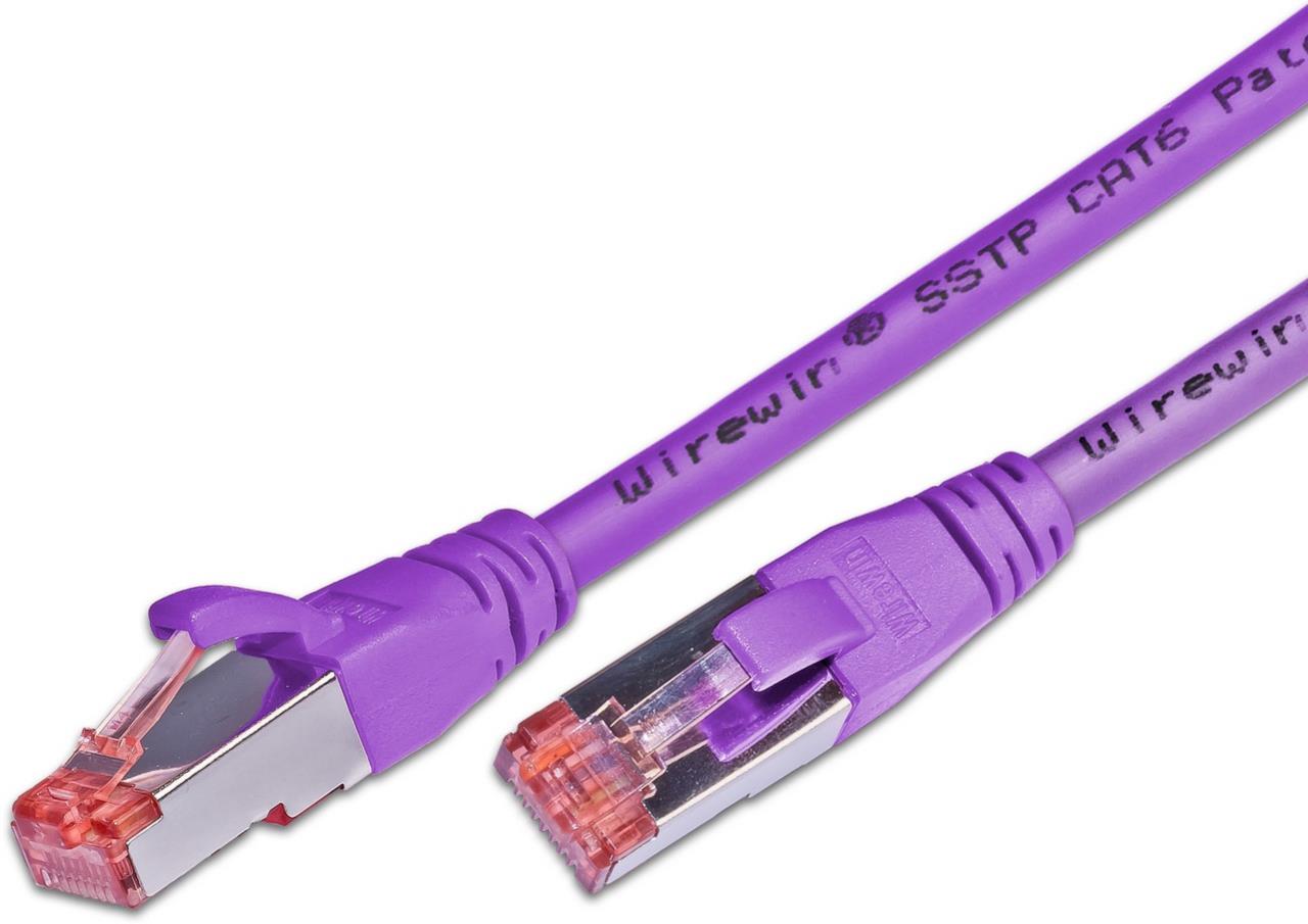 Cavo di patch KAT6, S/FTP, LSOH, Garanzia a vita, Viola