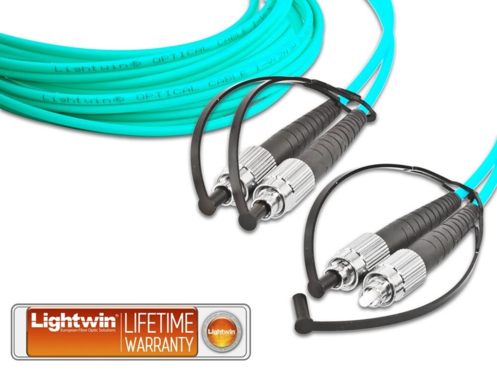 High Quality Duplex LWL Patchkabel, MM OM3, FC - FC 