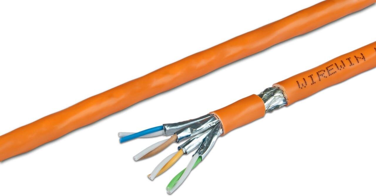 KAT7 Verlegekabel, S/FTP, 1000MHz, CPR: Cca, Single/Duplex KAT7 Verlegekabel, S/
