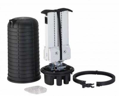 IP68 Outdoor Haubenmuffe, max. Faseranzahl 432, Höhe 525mm, 2x oval, 8x rund