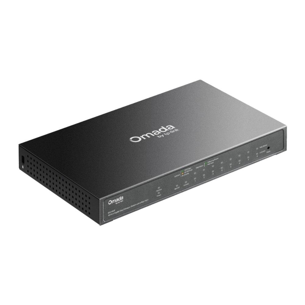 Omada 10-Port-Gigabit-Easy-Managed-Switch mit 8-Port-PoE+