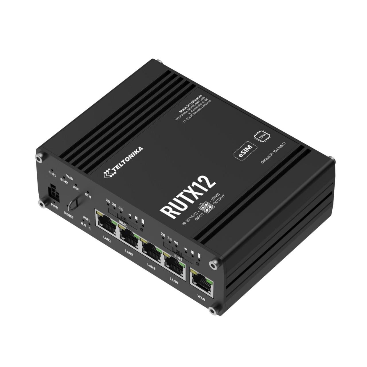 LTE Cat6 Dual LTE Modul + SIM Router,  5x 1Gbit, Wave2 802.11ac, GPS, BT LE