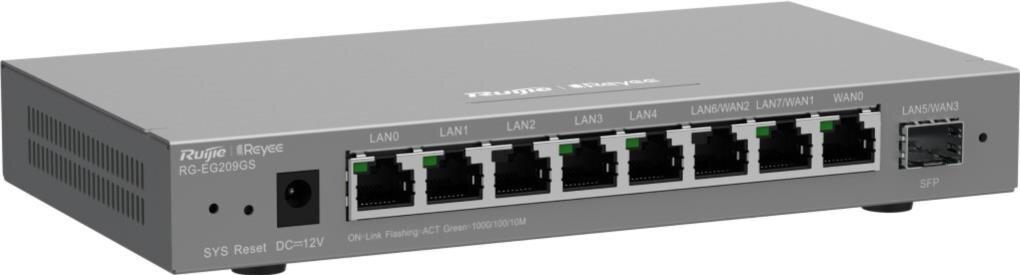 Reyee 9-Port Gigabit Cloud Managed SFP Router, 8x Gbit, 1x SFP
