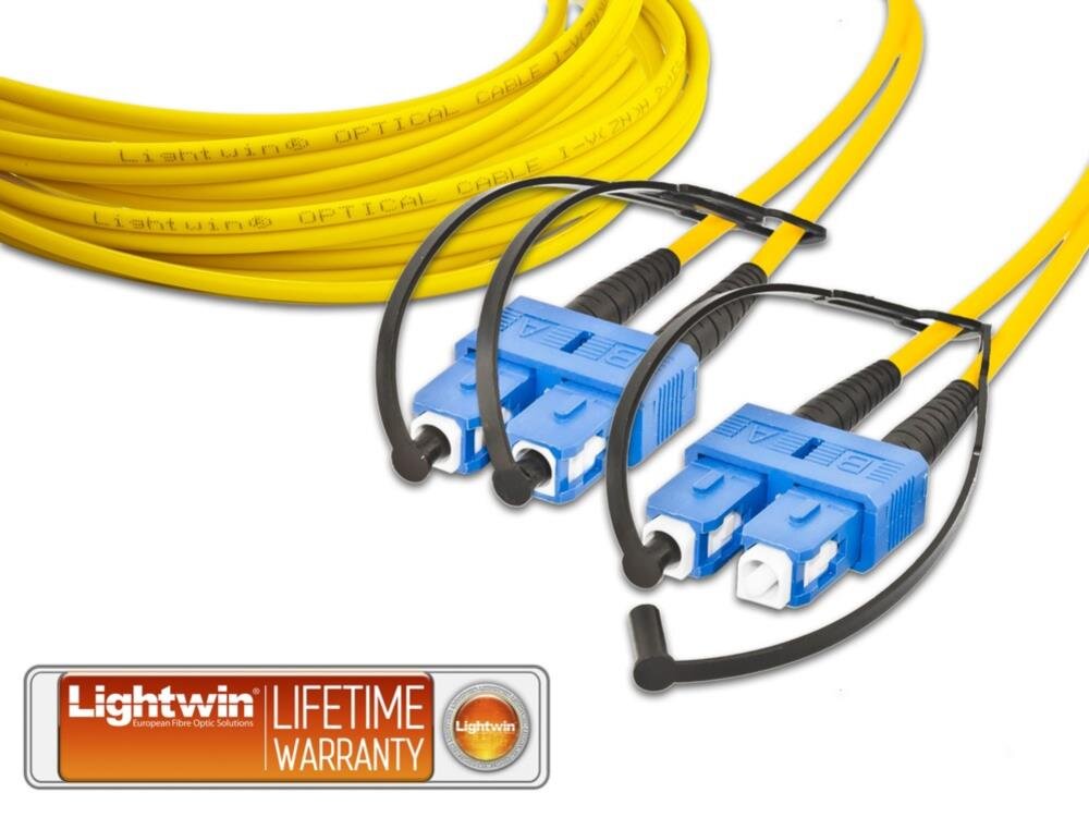 High Quality Duplex LWL Patchkabel, SM, SC - SC