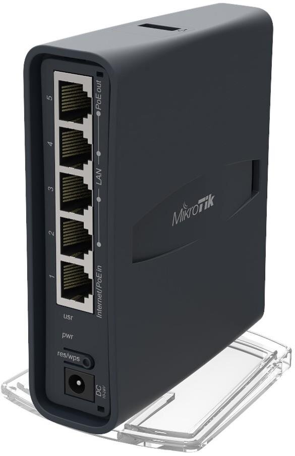 hAP ac lite Tower mit  650MHz CPU, 64MB RAM, 5xLAN, 2.4/5GHz 802.11a/n/ac