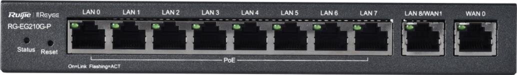 Reyee 10-Port Gigabit Cloud Managed Router, 10x Gbit, 8x PoE-Out