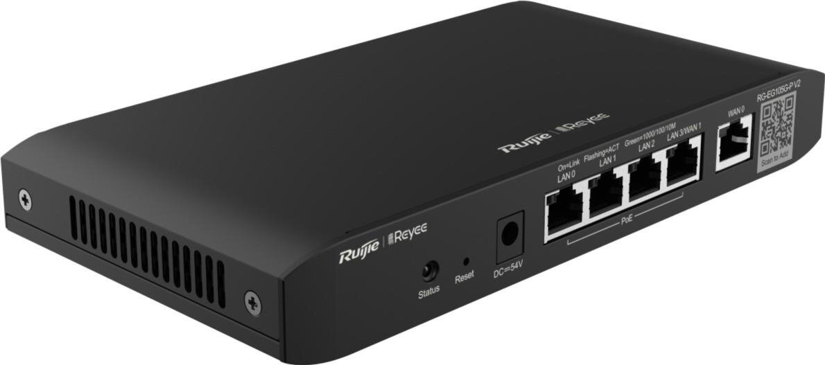 Reyee Cloud Managed Router PoE Router, 5x Gbit, 4x PoE-Out