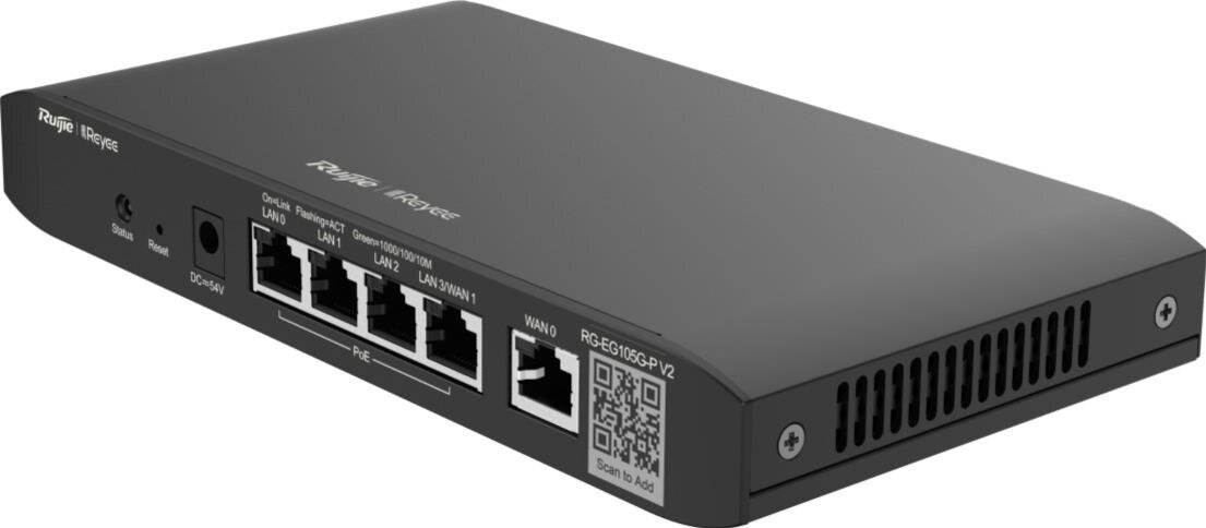 Reyee Cloud Managed Router PoE Router, 5x Gbit, 4x PoE-Out