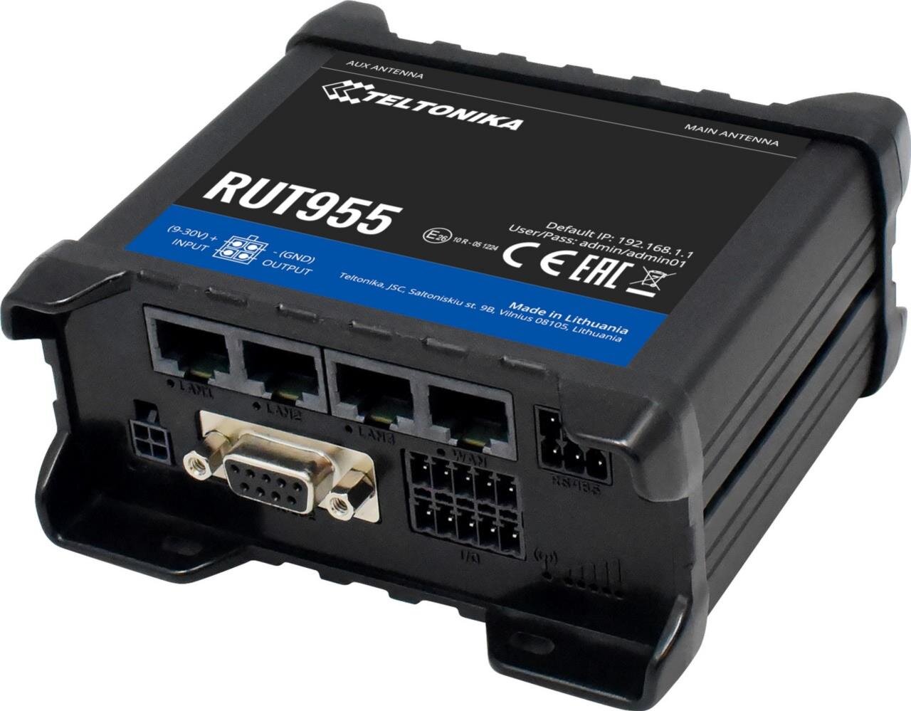 LTE NextGen Dual SIM Router mit WiFi, 4x ETH, I/O, RS232, RS485, GNSS, Global