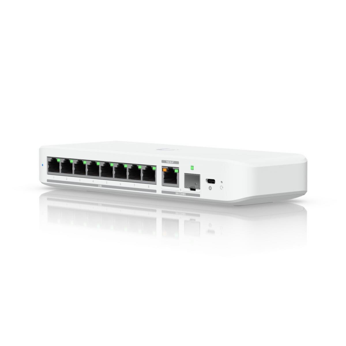 UniFi Flex Mini 2.5 Gigabit 8-Port Kompakt-Switch, PoE-In