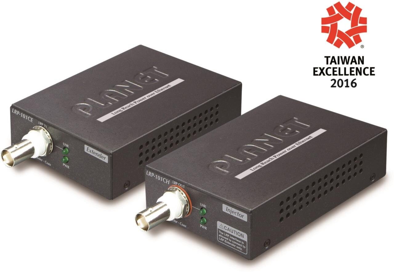 1Port Long Reach POE over Coax Extender Kit/Single 