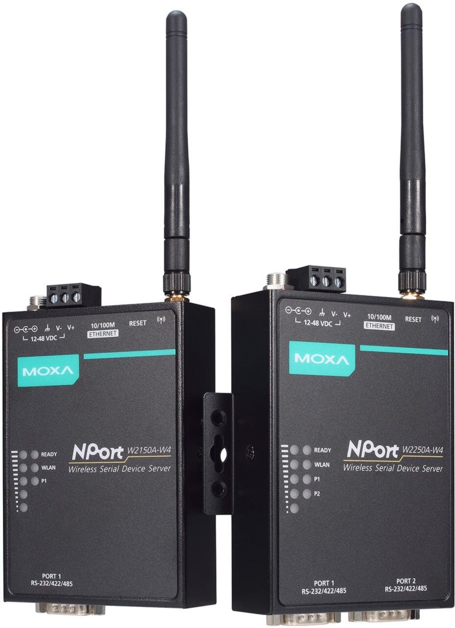 NPort® W2150A-W4/W2250A-W4 RS-232/422/485-zu-WiFi Device Server