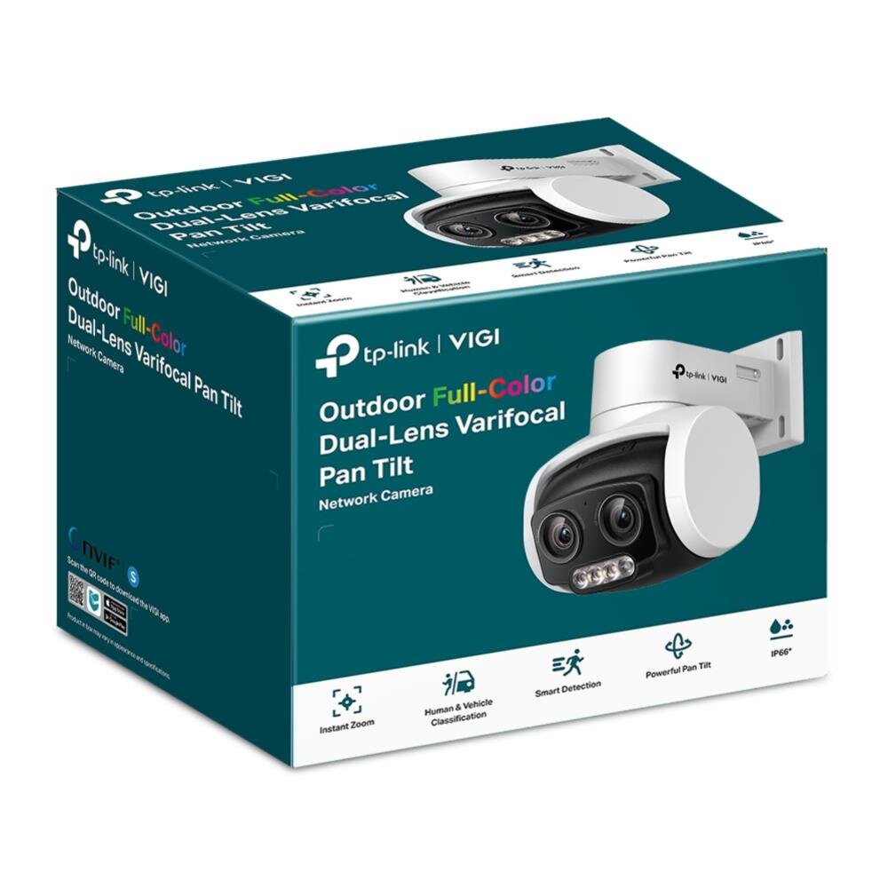 VIGI 4MP Outdoor Full-Color Dual-Lens varifokale Pan Tilt Netzwerk Kamera