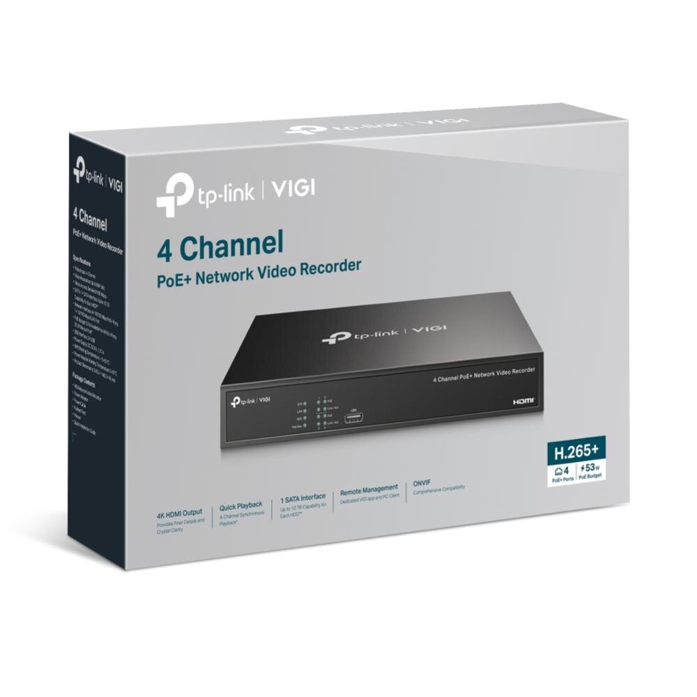 VIGI 4 Kanal PoE Netzwerk Video Rekorder