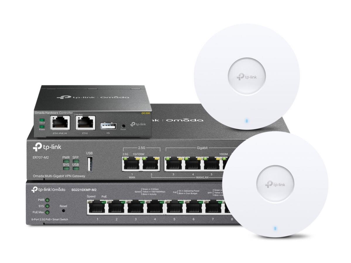 OMADA NFR WiFi 7 Promo, OC200 + 2x EAP772 + SG2210XMP-M2 + ER707-M2