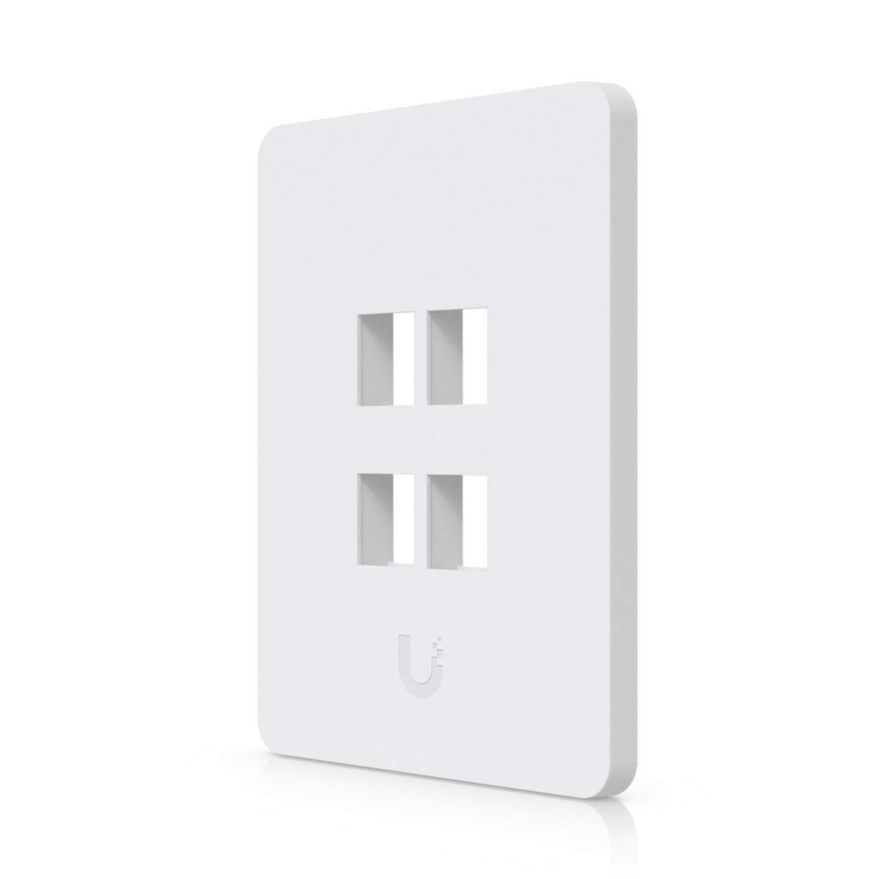 Universelle, lackierbare Keystone-Wandplatte, 4 Port, vertikal, 4er-Pack