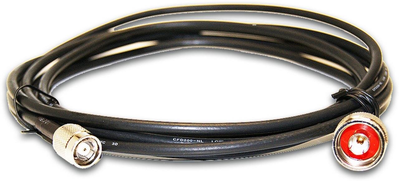 HF-Low Loss HDF-200 Kabel, N-Male an Reverse TNC Male