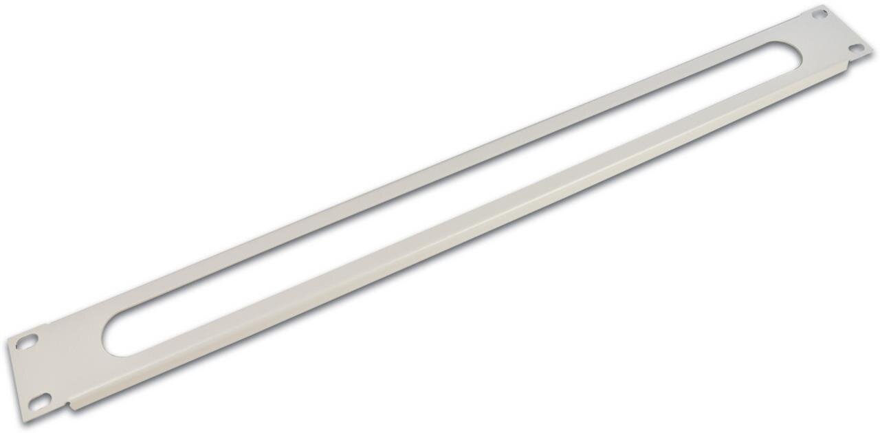 19'' Kabeldurchführungspanel ohne Bürste, grau RAL7035 