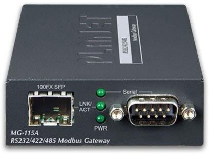 1-port RS232/422/485 Modbus Gateway with 1-Port 100BASE-FX SFP
