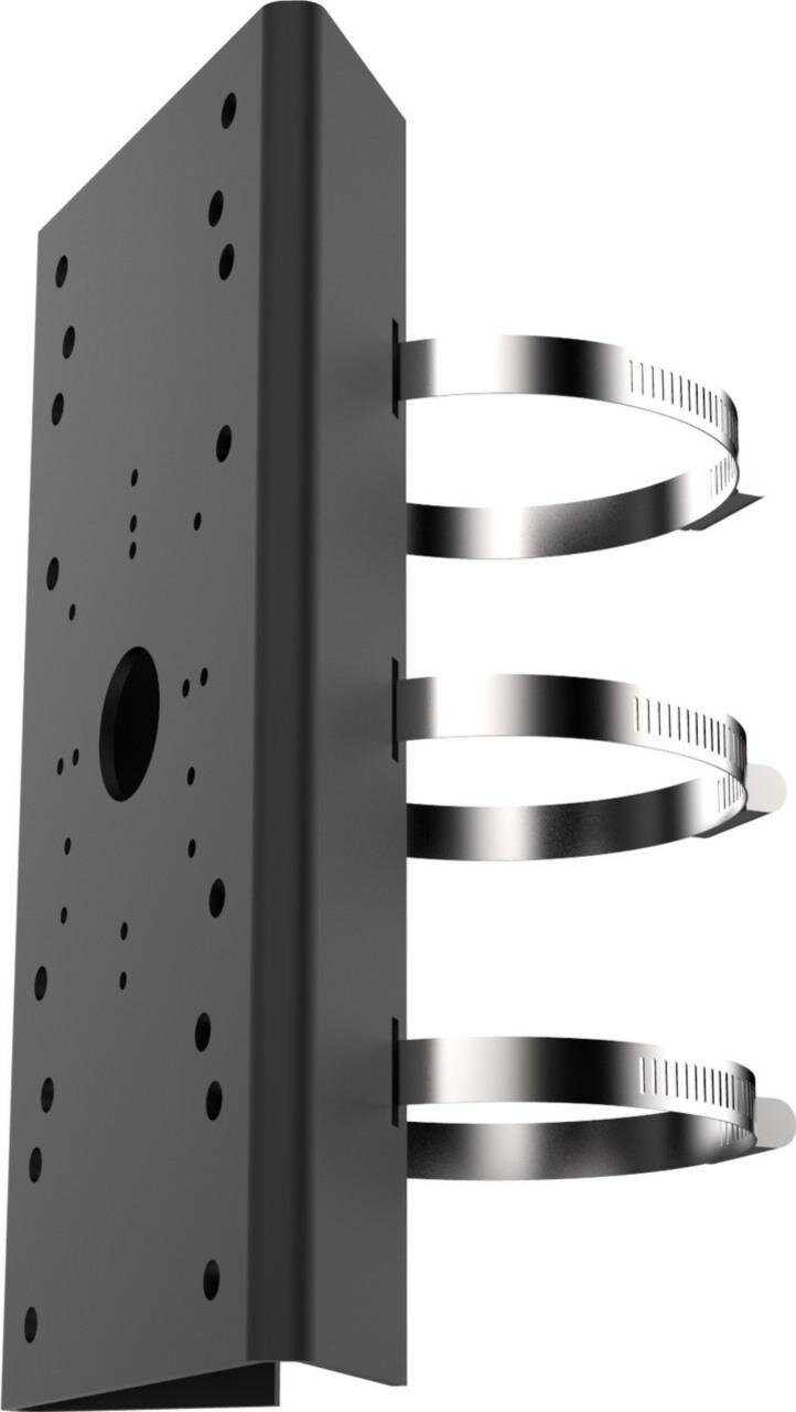 DS-1275ZJ-SUS(Black) - Mastmontageadapter, Senkrechte Montage, Ø 67-127mm
