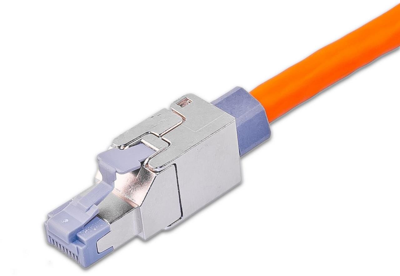 KAT6A RJ45 feldkonfektionierbarer  Stecker, werkzeugfrei