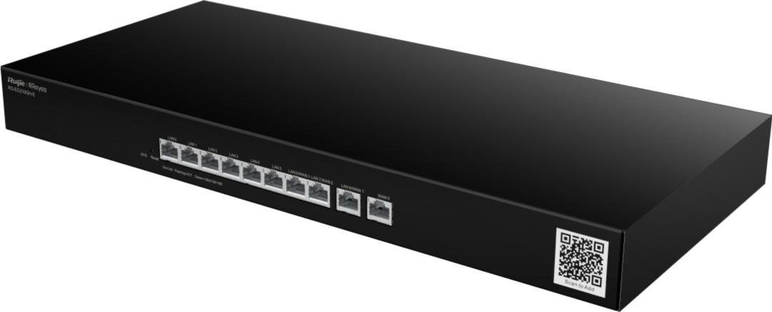 Reyee 10-Port High-Performance Cloud Managed Office Router, 10x Gbit