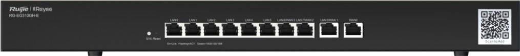 Reyee 10-Port High-Performance Cloud Managed Office Router, 10x Gbit
