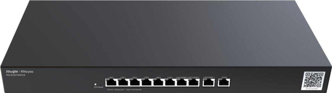 Reyee 10-Port High-Performance Cloud Managed Office Router, 10x Gbit