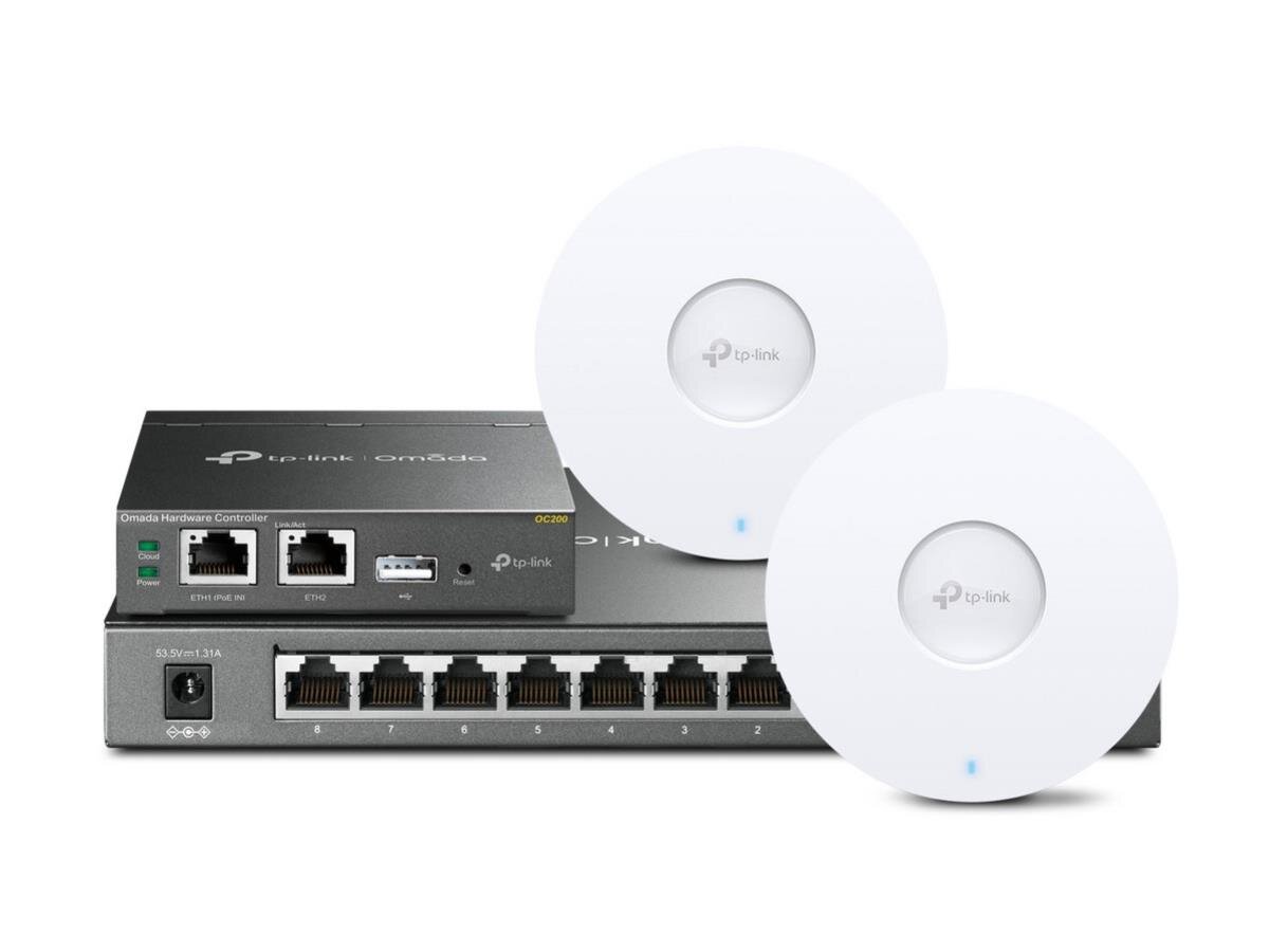 OMADA NFR WiFi 7 Promo, OC200 + 2x EAP653 + SG2210P