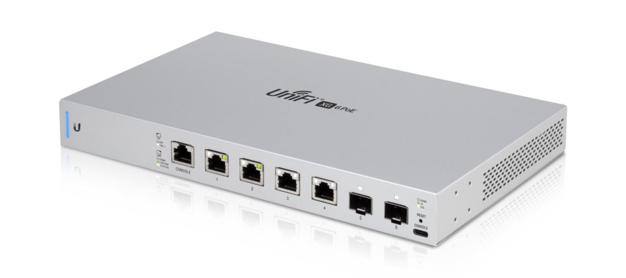 UniFi XG6PoE 10 Gigabit Switch, 6-Port, SFP+, IEEE 802.3 bt PoE++