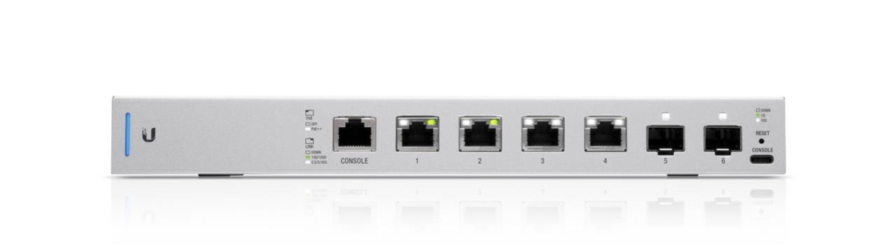 UniFi XG6PoE 10 Gigabit Switch, 6-Port, SFP+, IEEE 802.3 bt PoE++