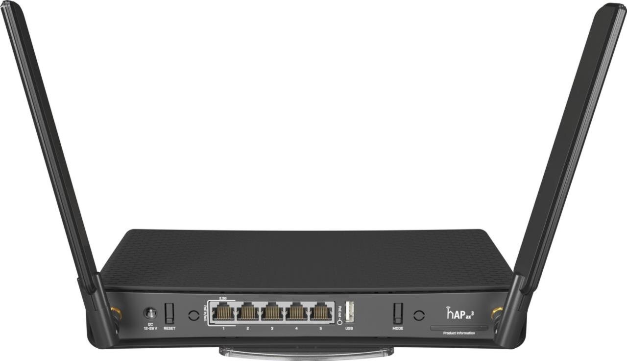 hAP ax³ Dual 2.4/5GHz AP, 802.11 a/b/g/n/ac/ax, 5xLAN, PoE In/Out