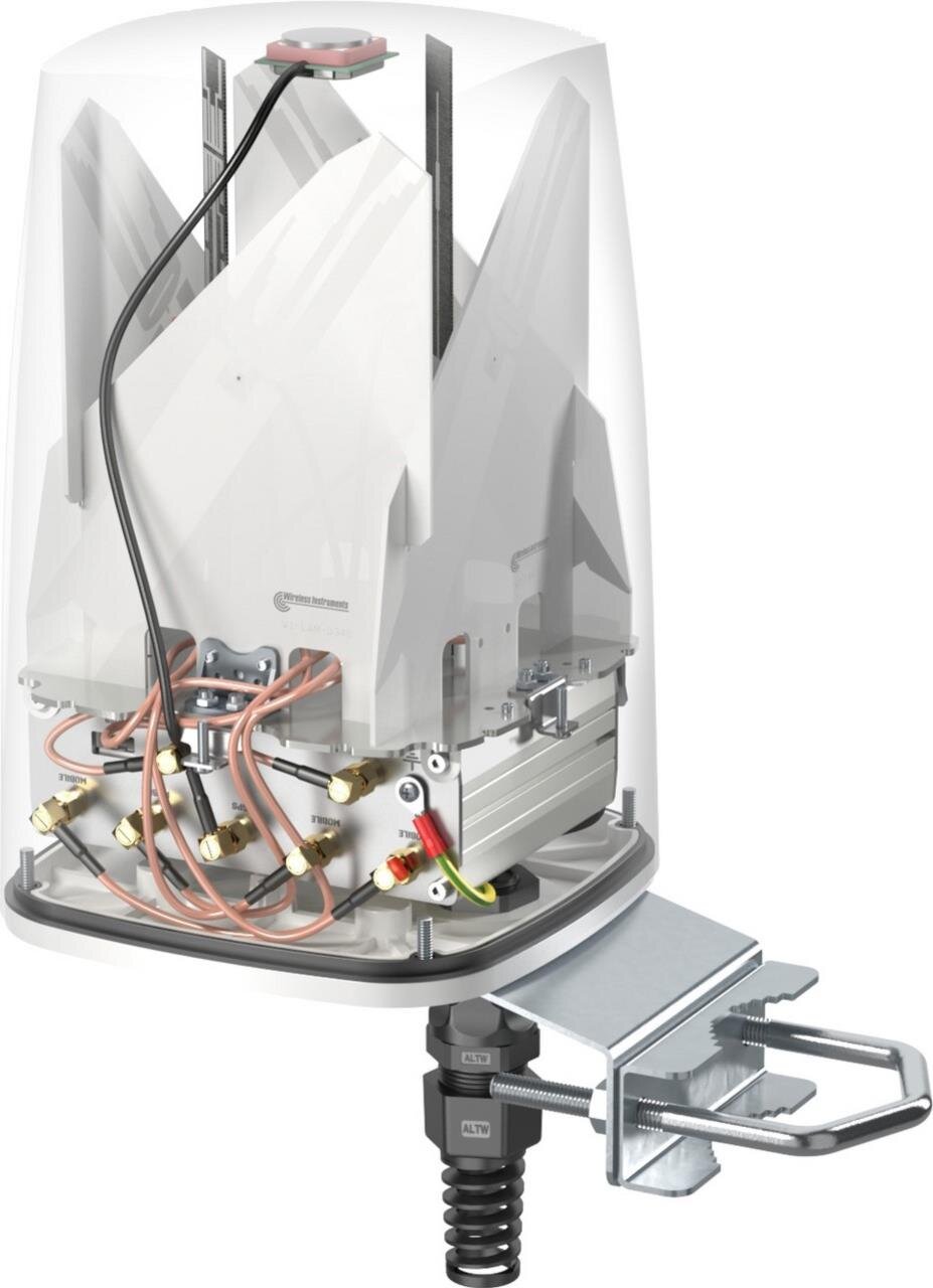 QuSpot für RUTX50, IP67 Outdoor Gehäuse mit LTE Omni- & GPS Antenne