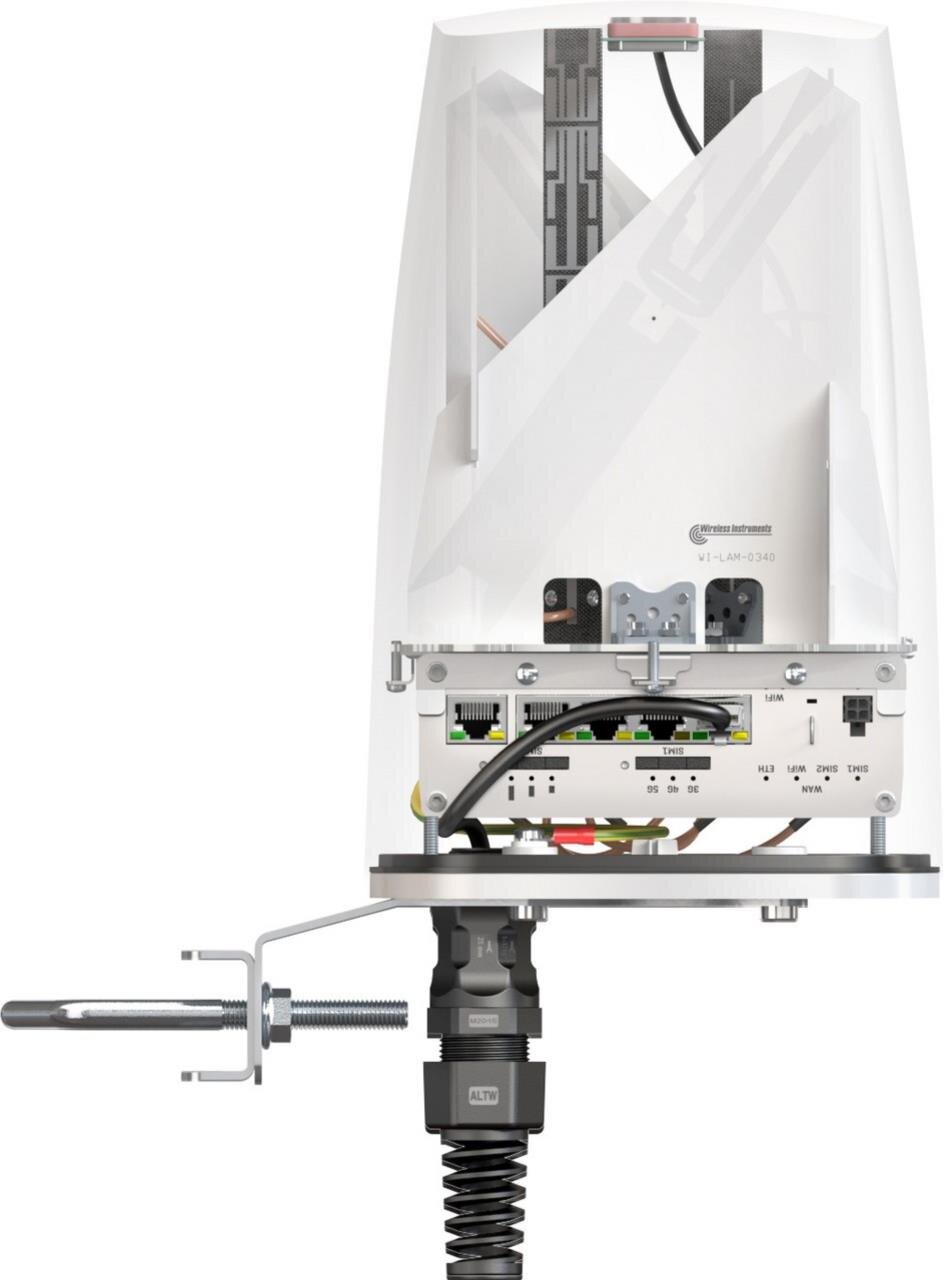 QuSpot für RUTX50, IP67 Outdoor Gehäuse mit LTE Omni- & GPS Antenne