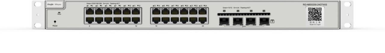 Ruijie Networks RG-NBS5200-24GT4XS switch di rete Gestito L3 Gigabit Ethernet 10/100/1000 Grigio (24-Port L3 Managed 10G Switch
