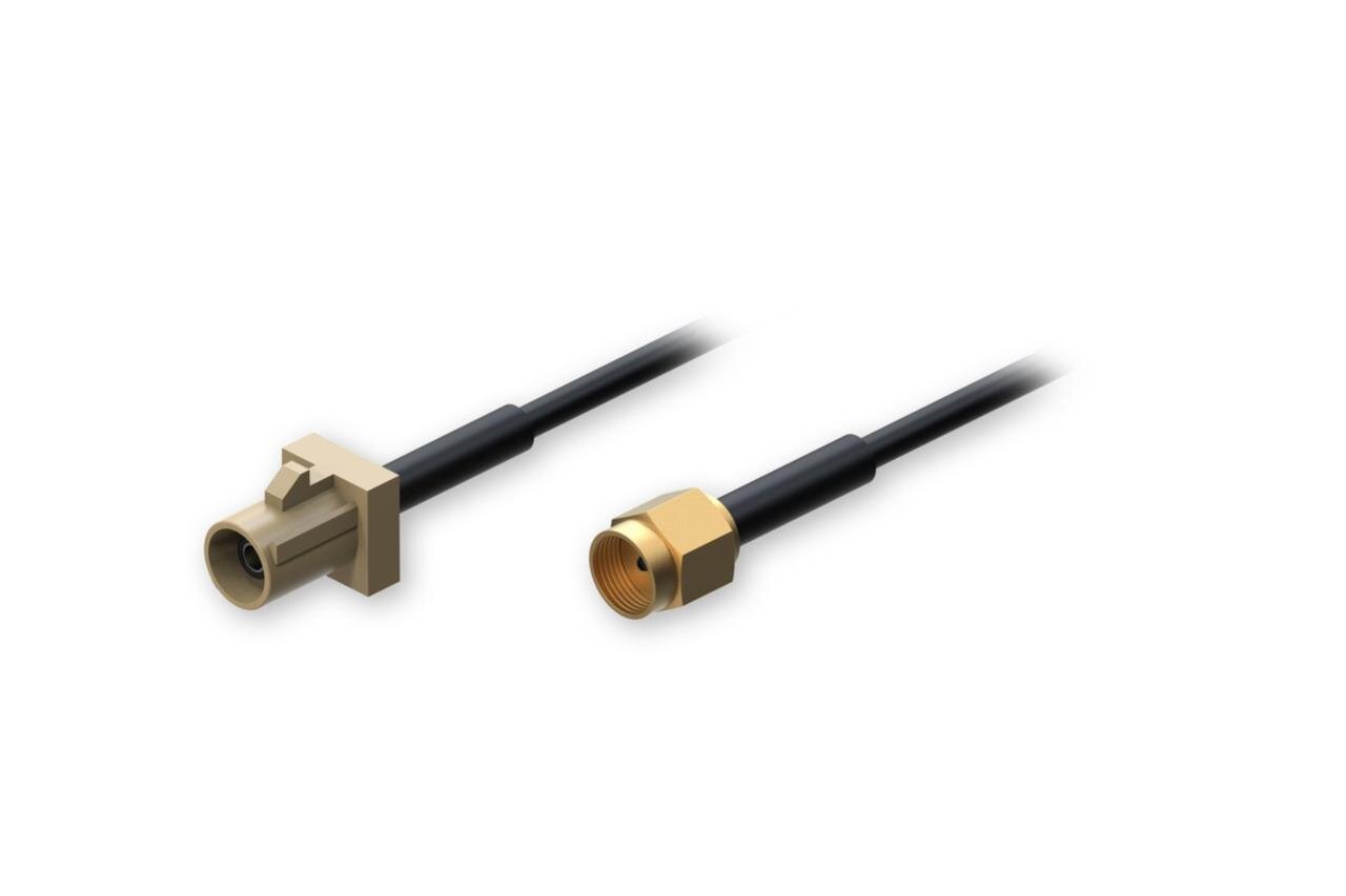RP-SMA Stecker an FAKRA I Stecker Adapterkabel, 0,5 Meter