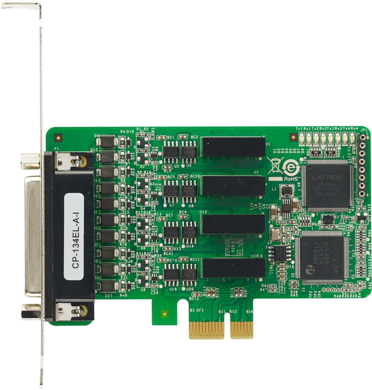 4-port RS-422/485 PCI Express Board w/ 4kV Surge & 2kV Electrical Isolation