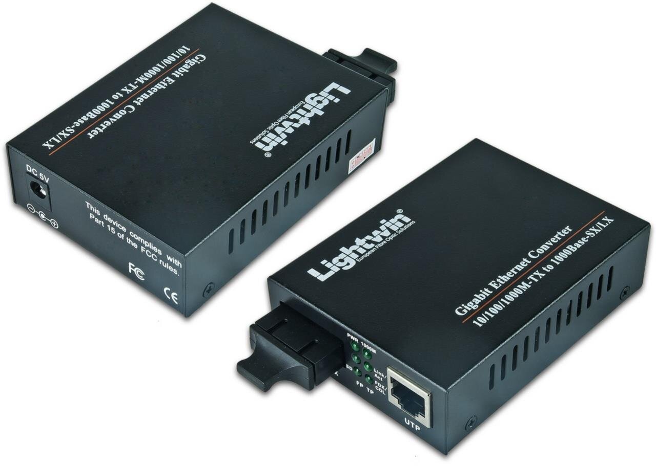 Gigabit Medienkonverter 1000Base-SX Singlemode, SC, 20KM