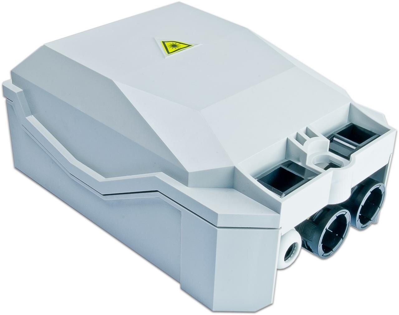 FTTx IP55 Wand Patch-/Spleissbox kompakt, inkl. Spleisskassetten, 22 Kupplungen