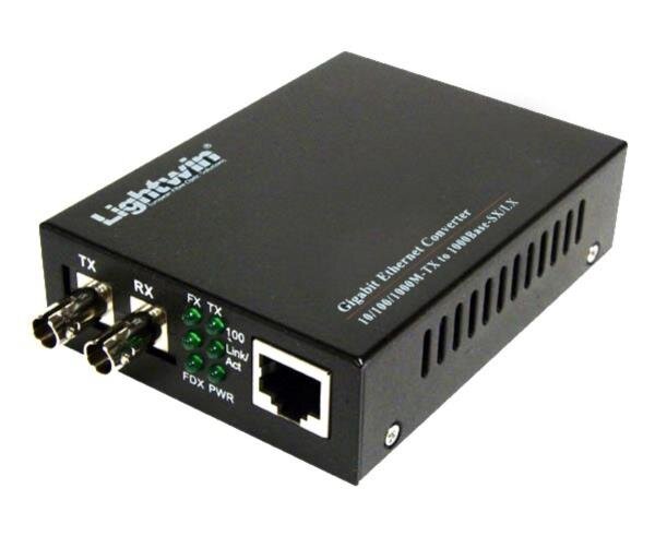 Gigabit Medienkonverter 1000Base-SX Singlemode, ST, 20KM
