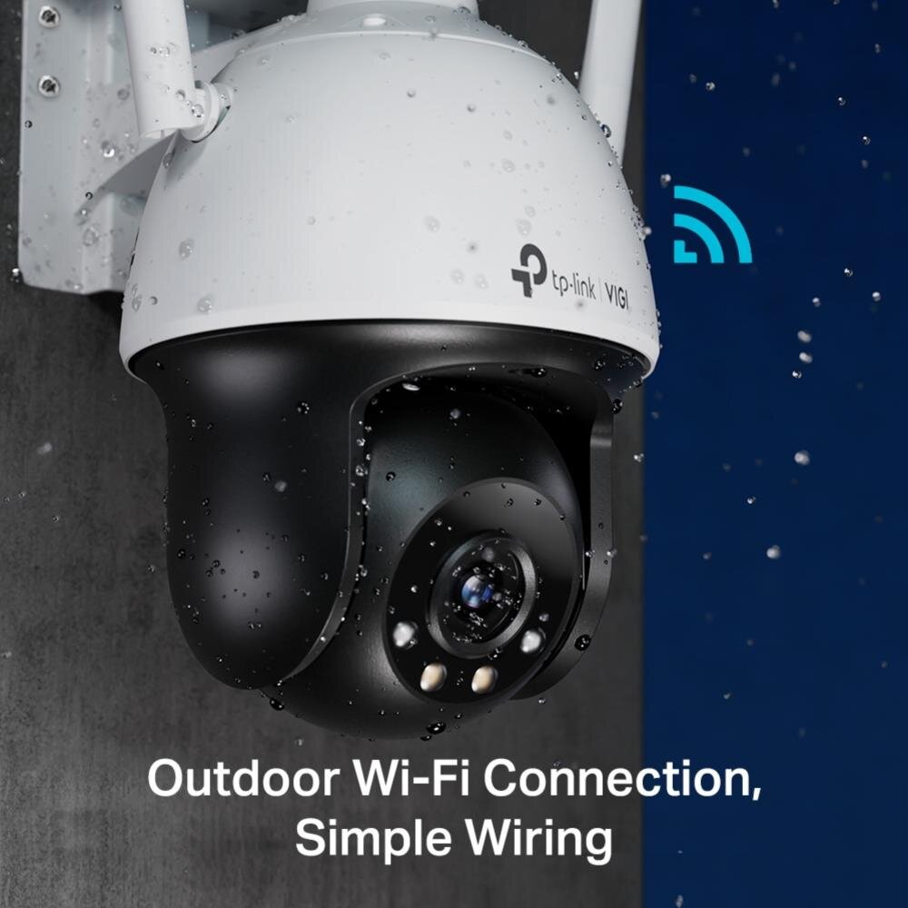 VIGI 4MP Outdoor Full-Color WiFi Pan Tilt Netzwerk Kamera, 4.0 mm