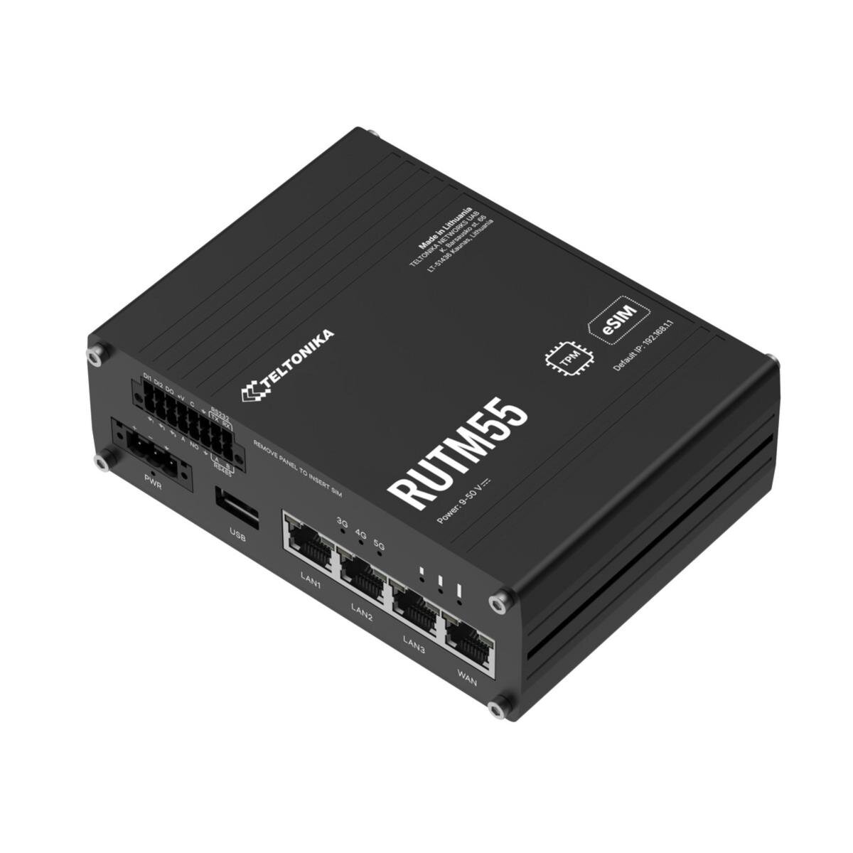 Industrie Dual 5G/LTE Router für professionelle Anwendungen, Digitale I/Os, TPM