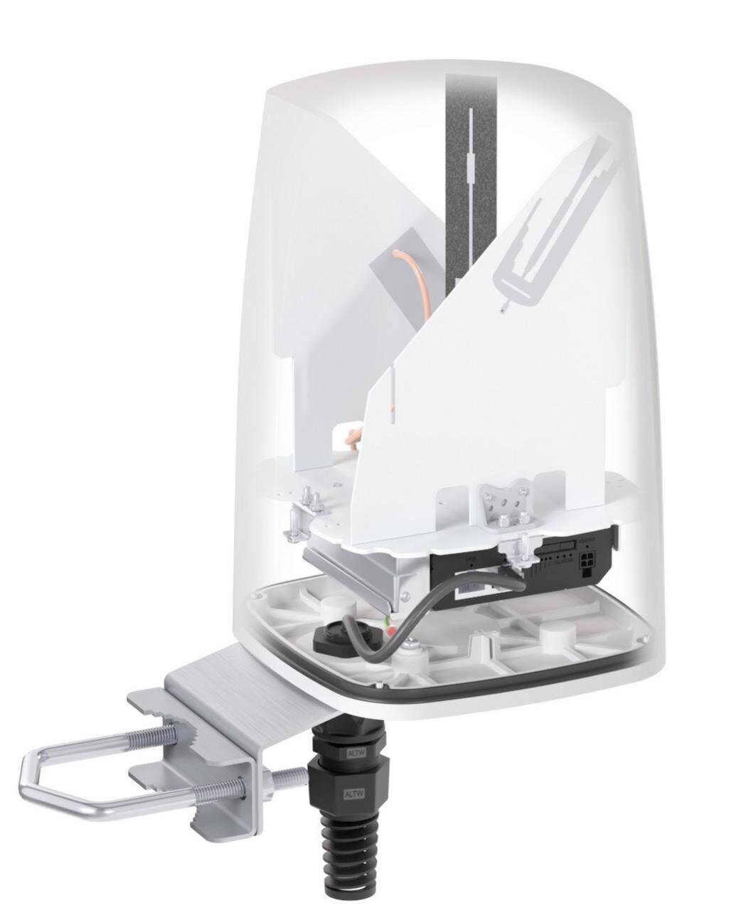 QuSpot für RUT2xx, IP67 Outdoor Gehäuse mit Mulit-Band 5G LTE & WiFi Antenne