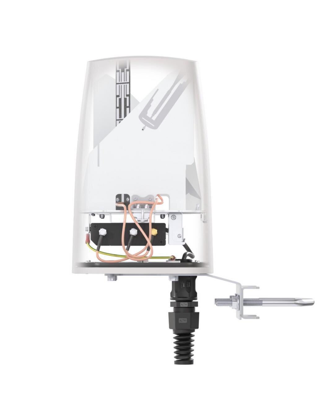 QuSpot für RUT2xx, IP67 Outdoor Gehäuse mit Mulit-Band 5G LTE & WiFi Antenne