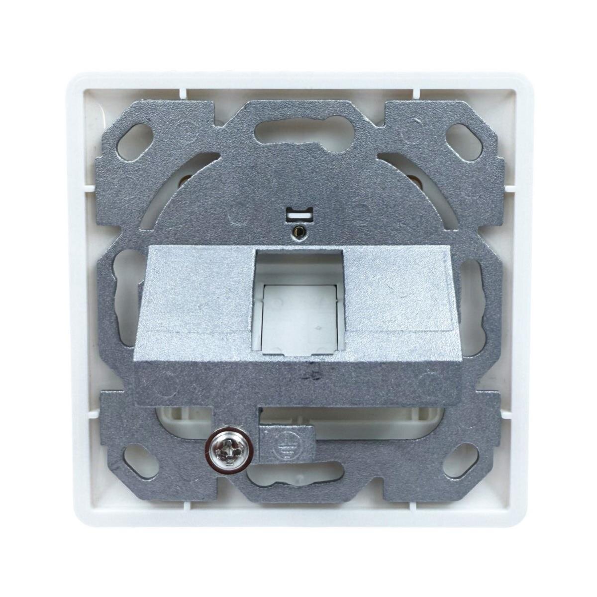 Keystone Leerdose für 1 Modul, Unterputz, Schalterprogramm-fähig, RAL9010