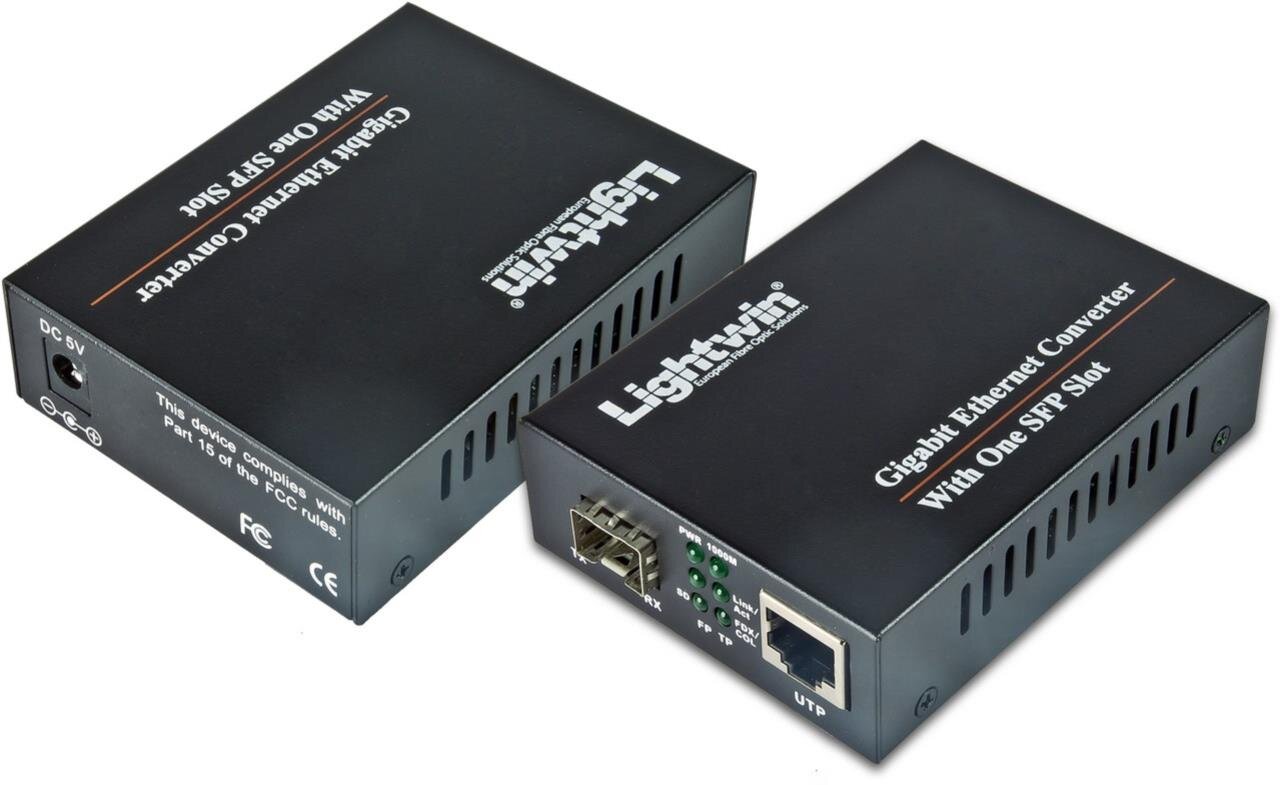 Gigabit Medienkonverter 10/100/1000Base-T auf SFP