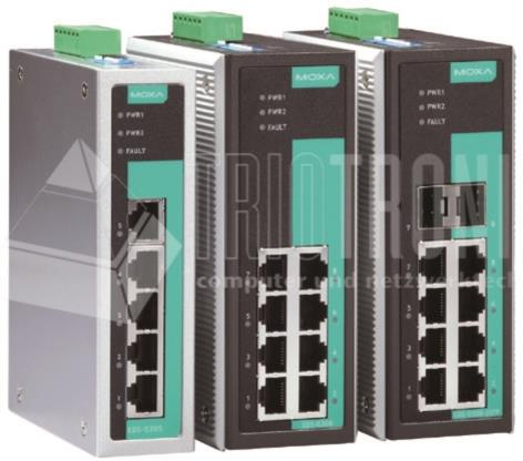 EDS-G308 Serie, Full Gigabit unmanaged Ethernet Switche