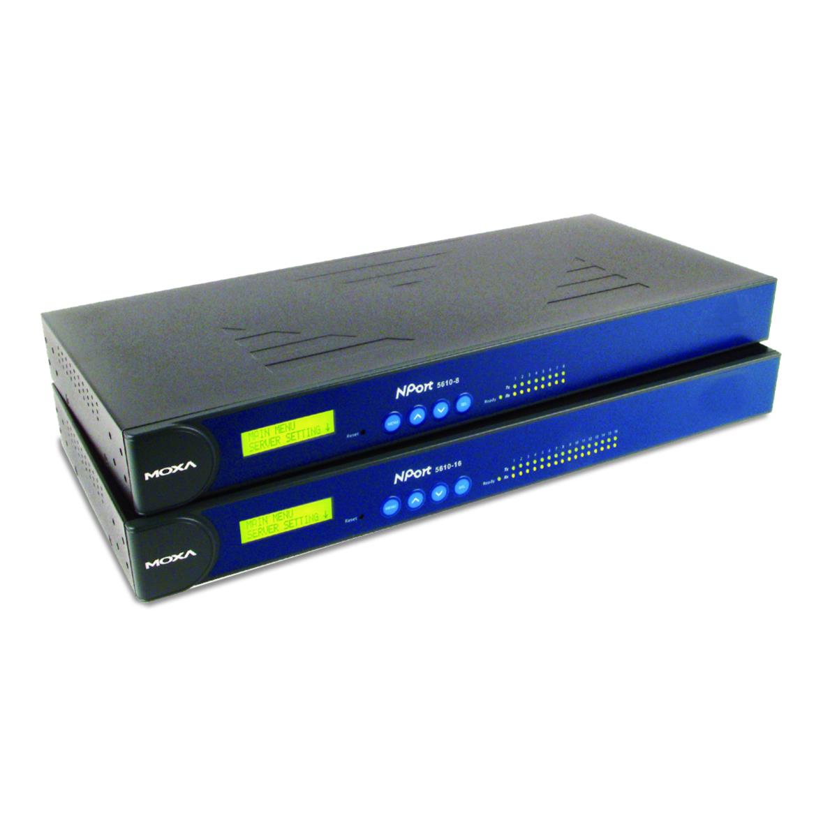 8 port device server, 10/100M Ethernet, RS-232/422/485,