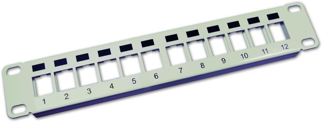 12-Port Keystone Modul-Leerpanel, 10
